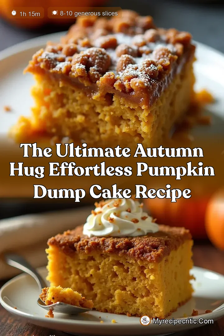 The Ultimate Autumn Hug Effortless Pumpkin Dump Cake Recipe