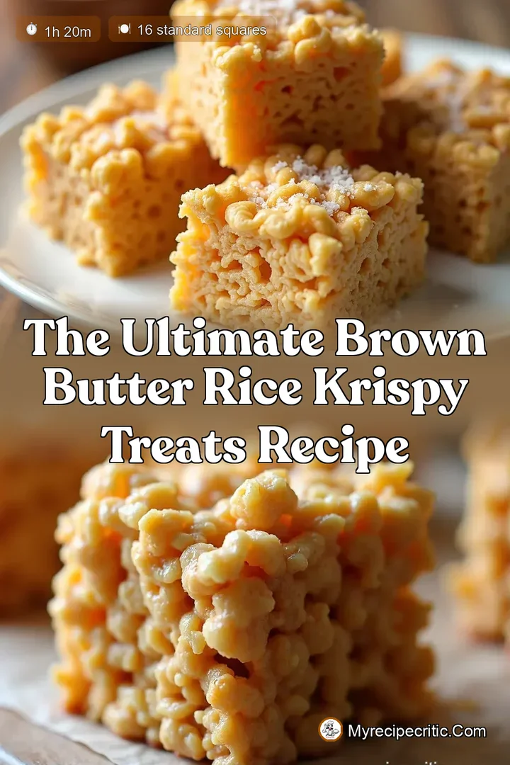The Ultimate Brown Butter Rice Krispy Treats Recipe