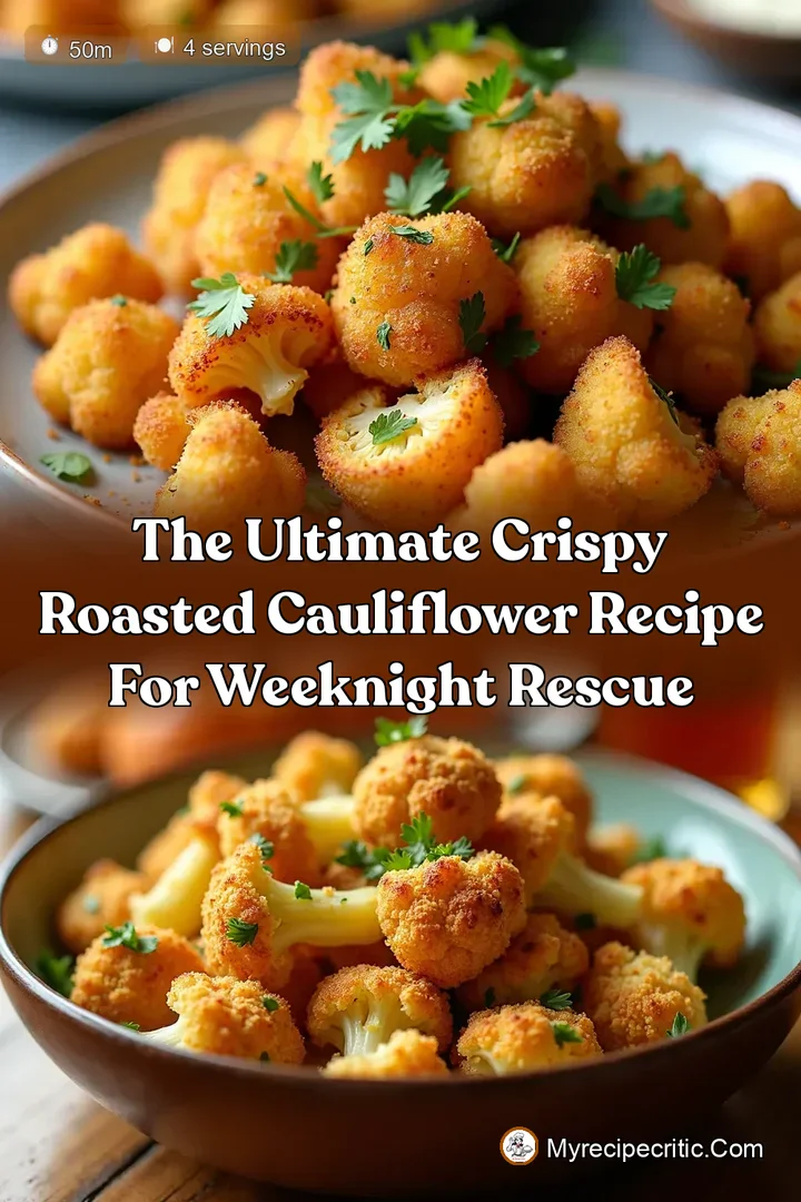 The Ultimate Crispy Roasted Cauliflower Recipe for Weeknight Rescue