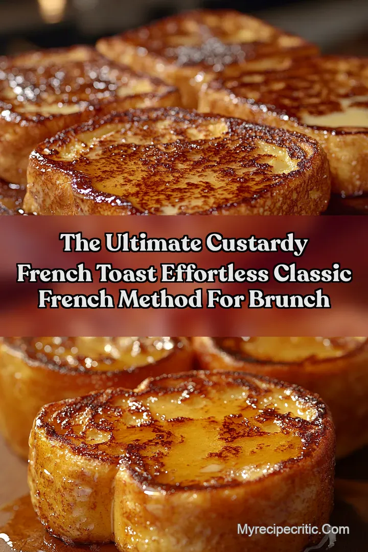 The Ultimate Custardy French Toast Effortless Classic French Method for Brunch