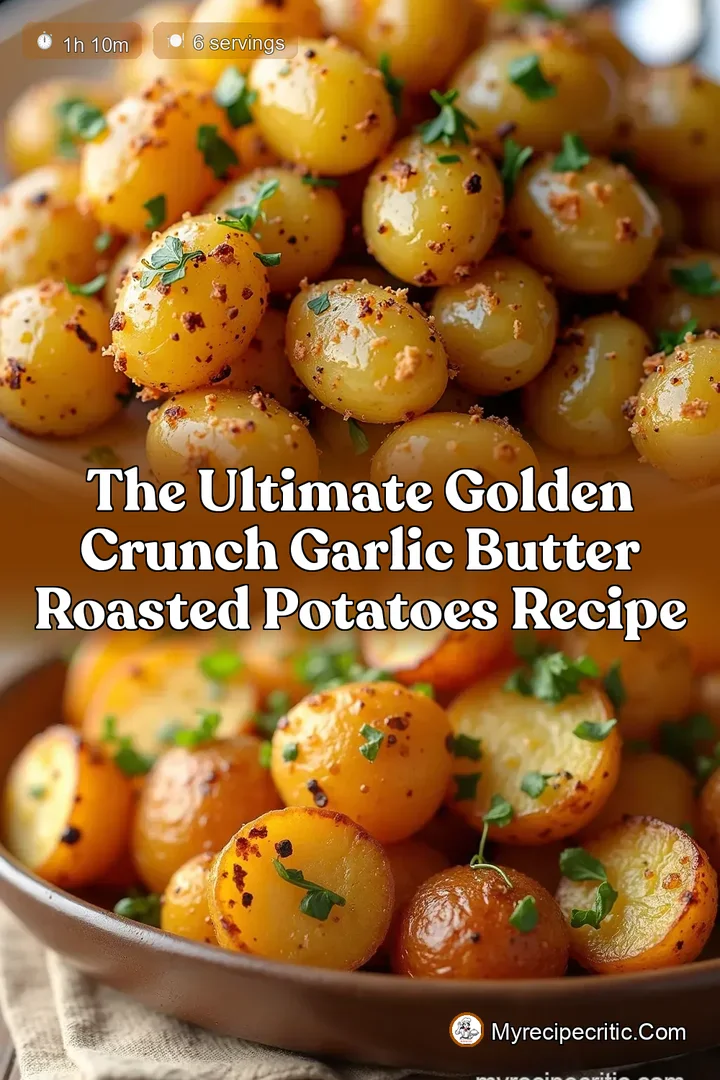 The Ultimate Golden Crunch Garlic Butter Roasted Potatoes Recipe