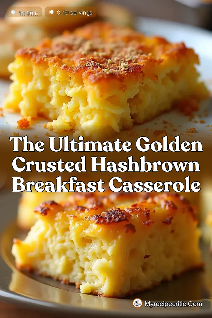 The Ultimate Golden Crusted Hashbrown Breakfast Casserole