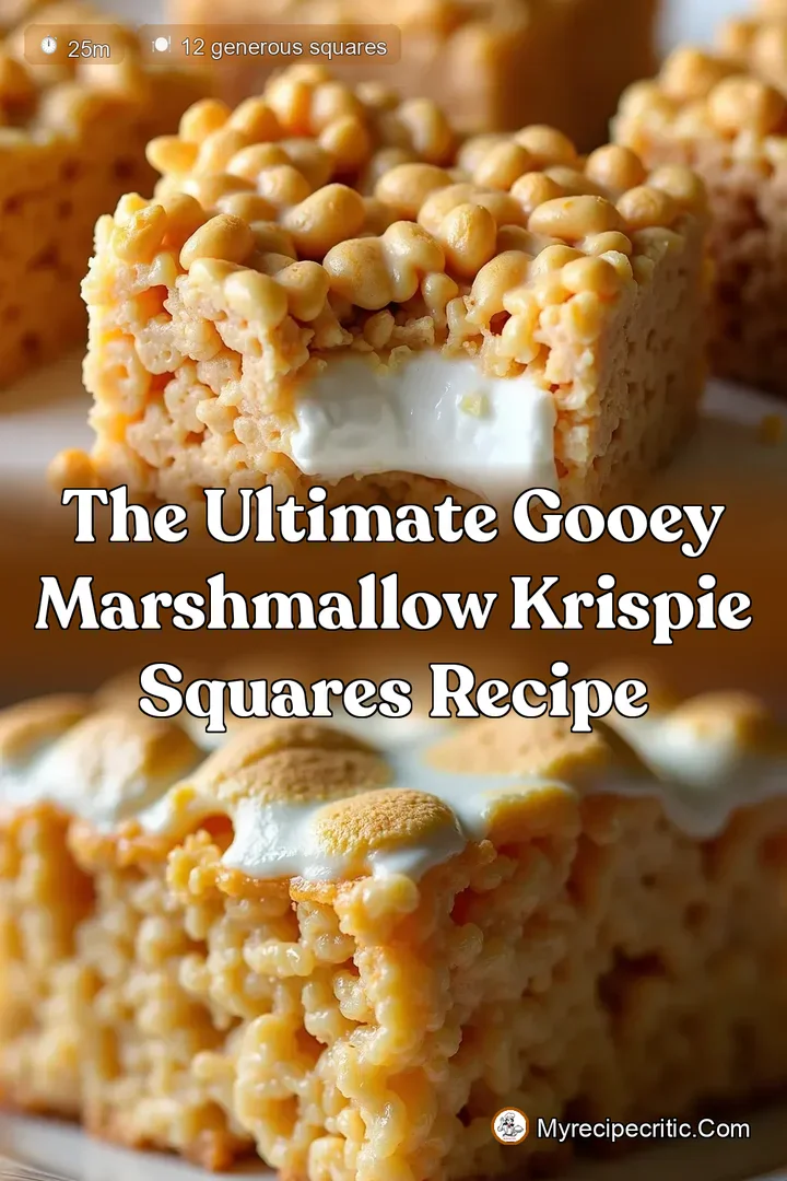 The Ultimate Gooey Marshmallow Krispie Squares Recipe