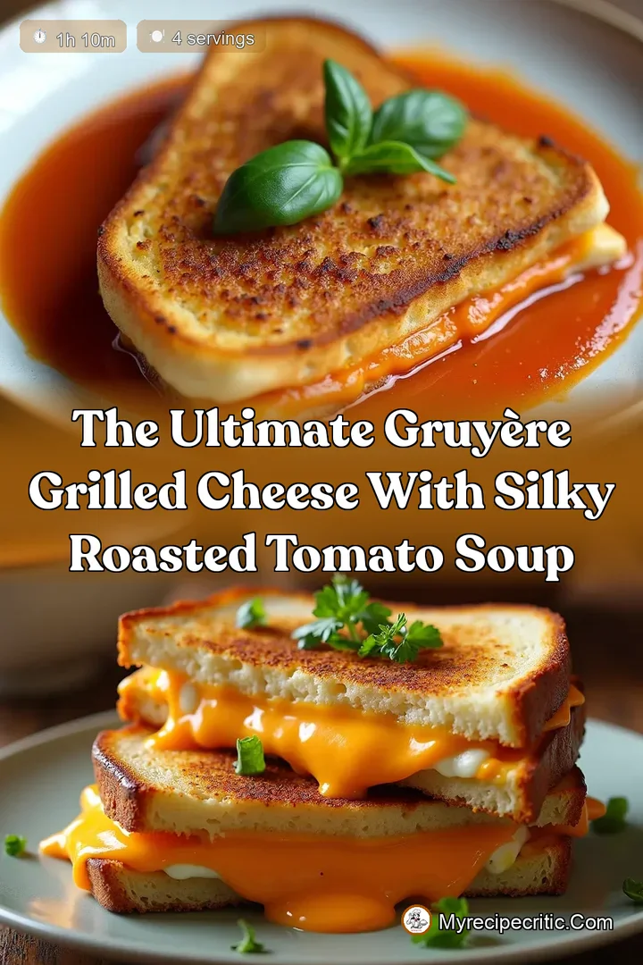 The Ultimate Gruyère Grilled Cheese with Silky Roasted Tomato Soup