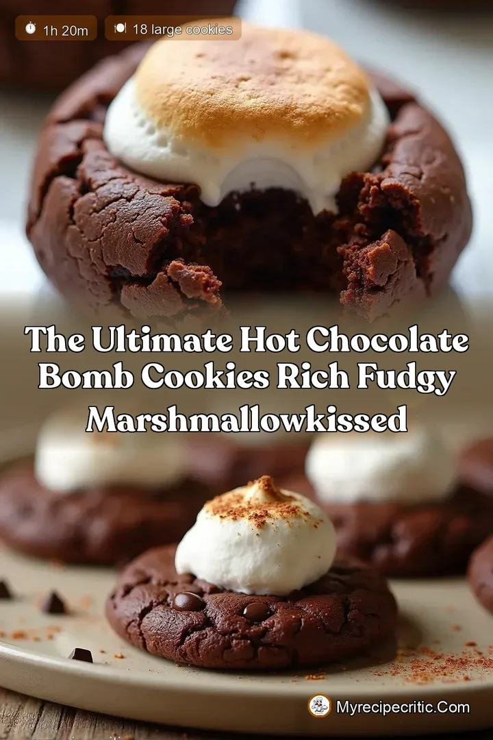 The Ultimate Hot Chocolate Bomb Cookies Rich Fudgy MarshmallowKissed
