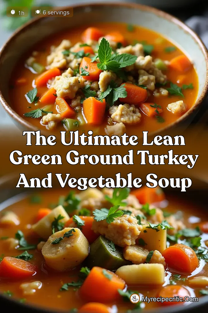 The Ultimate Lean Green Ground Turkey and Vegetable Soup