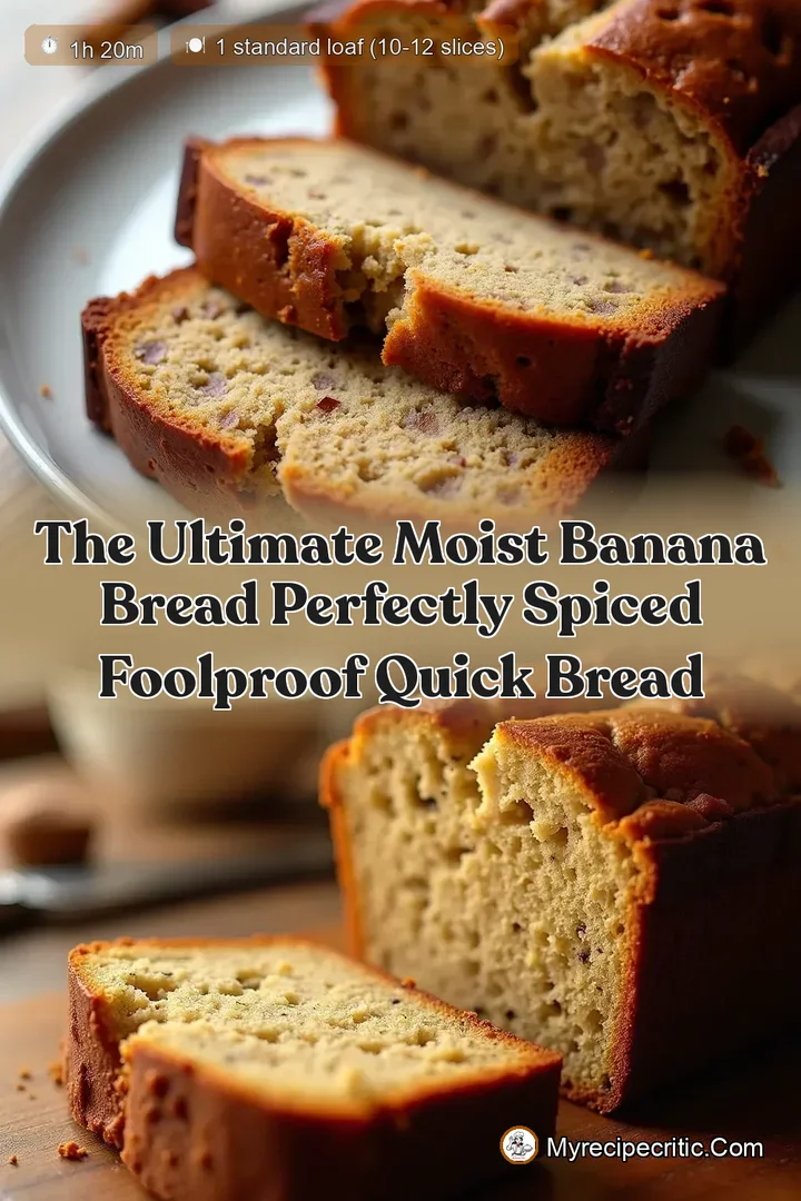 The Ultimate Moist Banana Bread Perfectly Spiced Foolproof Quick Bread