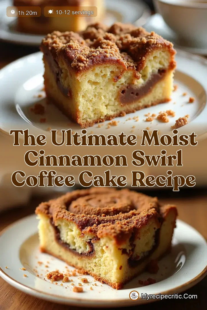 The Ultimate Moist Cinnamon Swirl Coffee Cake Recipe