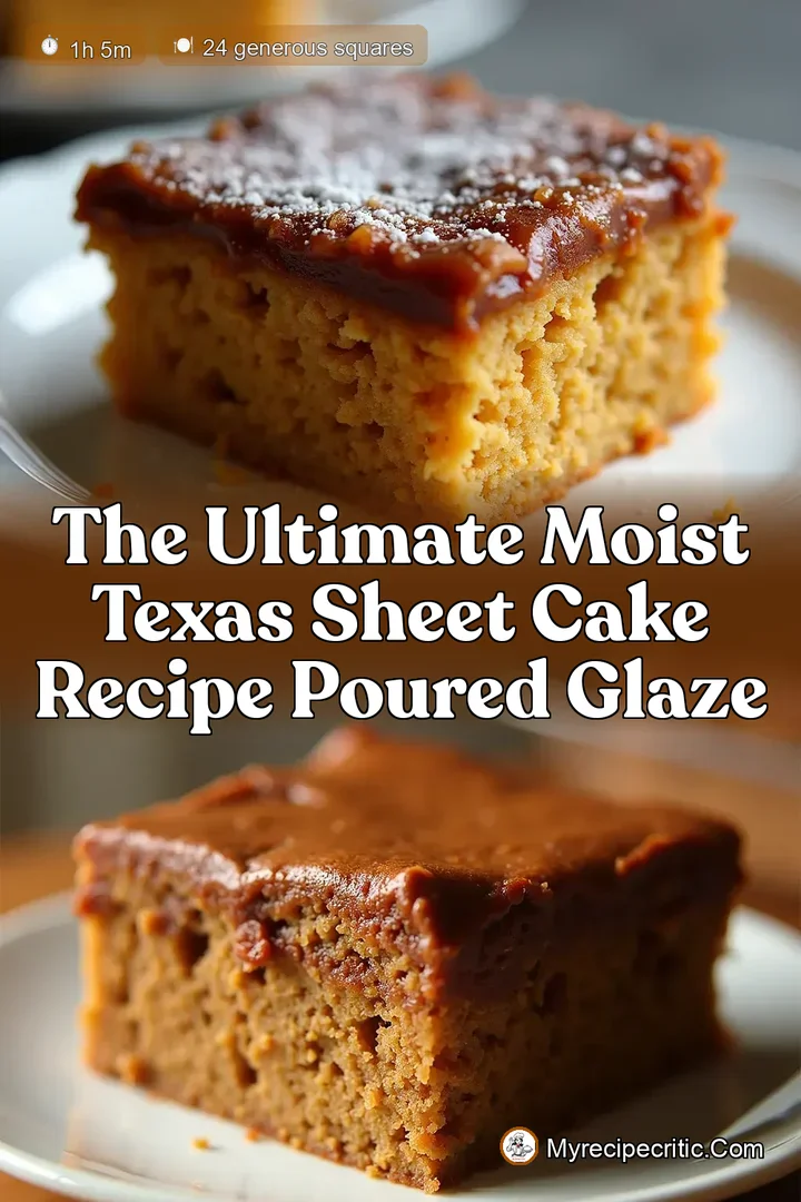 The Ultimate Moist Texas Sheet Cake Recipe Poured Glaze
