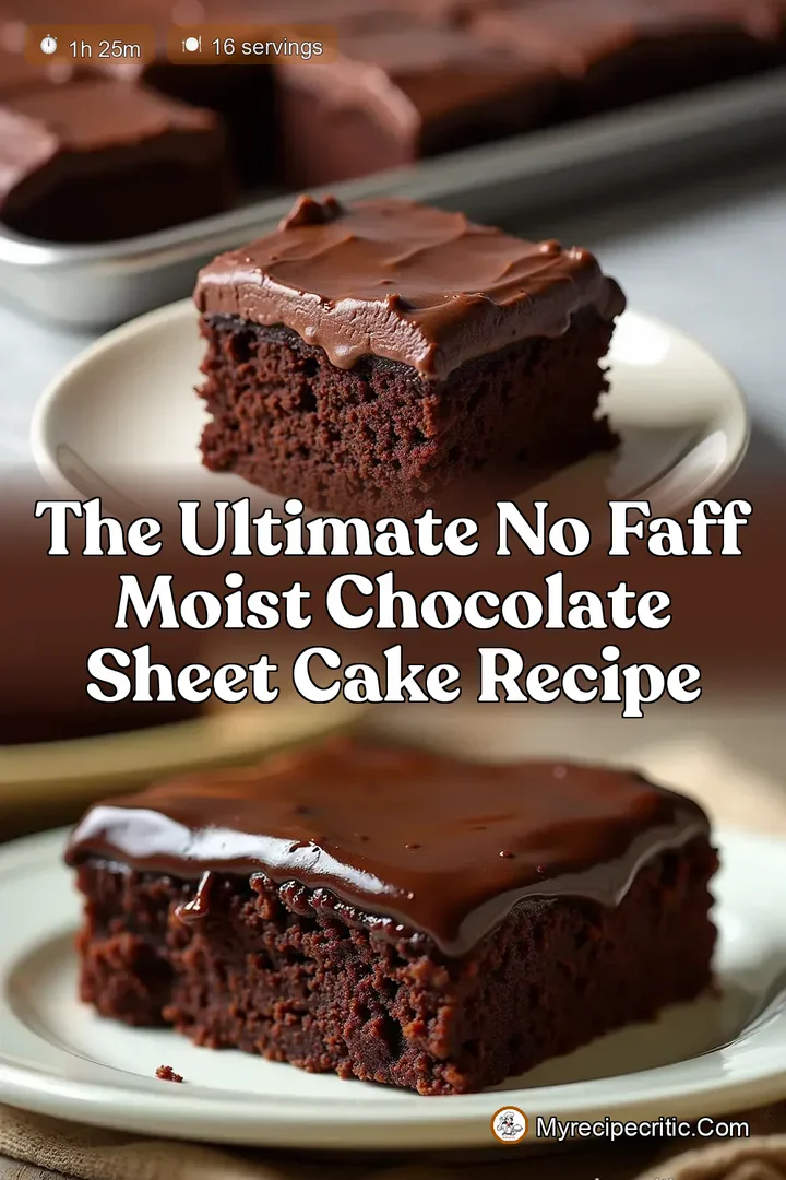 The Ultimate No Faff Moist Chocolate Sheet Cake Recipe
