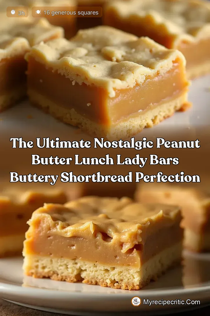 The Ultimate Nostalgic Peanut Butter Lunch Lady Bars Buttery Shortbread Perfection