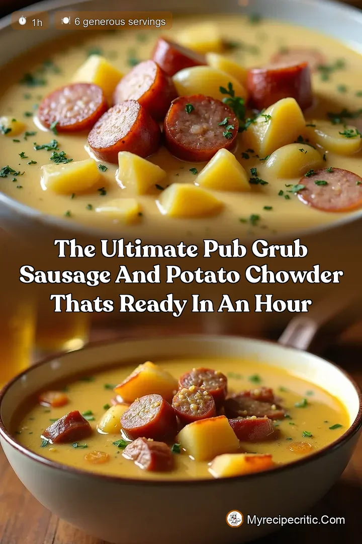 The Ultimate Pub Grub Sausage and Potato Chowder Thats Ready in an Hour