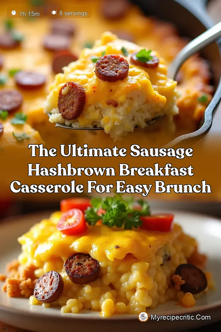 The Ultimate Sausage Hashbrown Breakfast Casserole for Easy Brunch