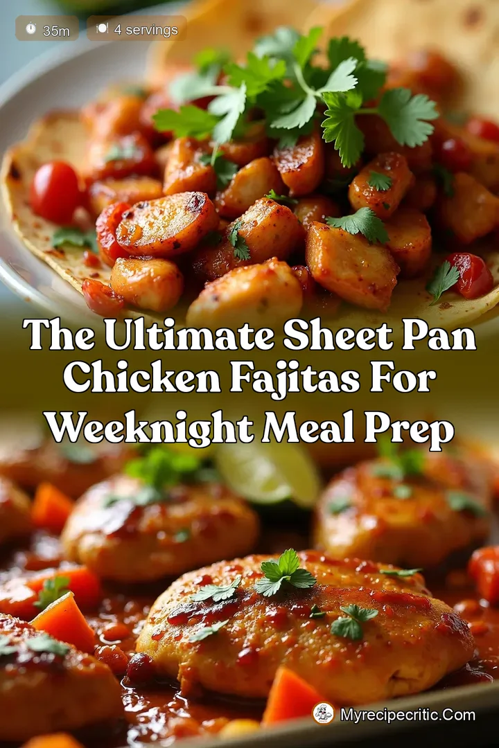 The Ultimate Sheet Pan Chicken Fajitas for Weeknight Meal Prep