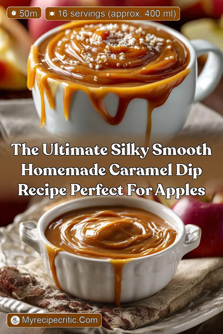 The Ultimate Silky Smooth Homemade Caramel Dip Recipe Perfect for Apples