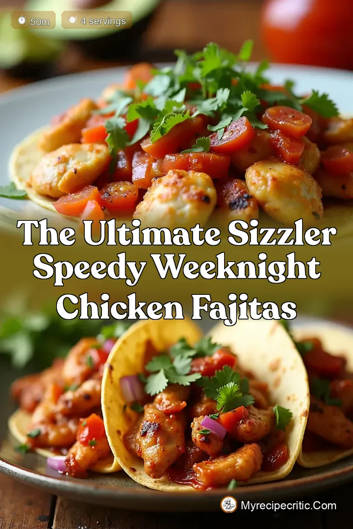 The Ultimate Sizzler Speedy Weeknight Chicken Fajitas