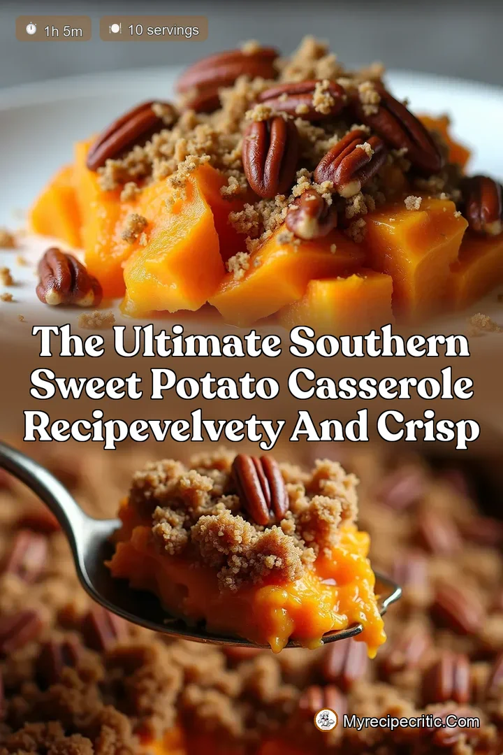 The Ultimate Southern Sweet Potato Casserole RecipeVelvety and Crisp