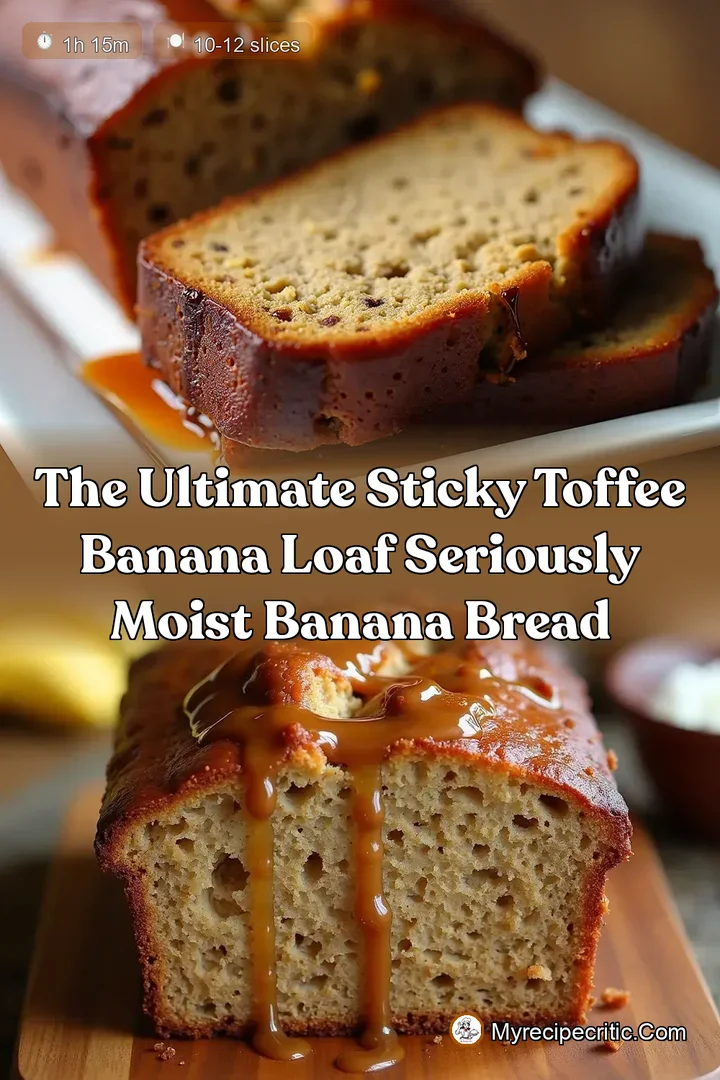 The Ultimate Sticky Toffee Banana Loaf Seriously Moist Banana Bread