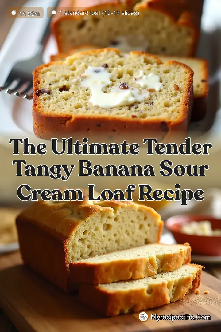 The Ultimate Tender Tangy Banana Sour Cream Loaf Recipe