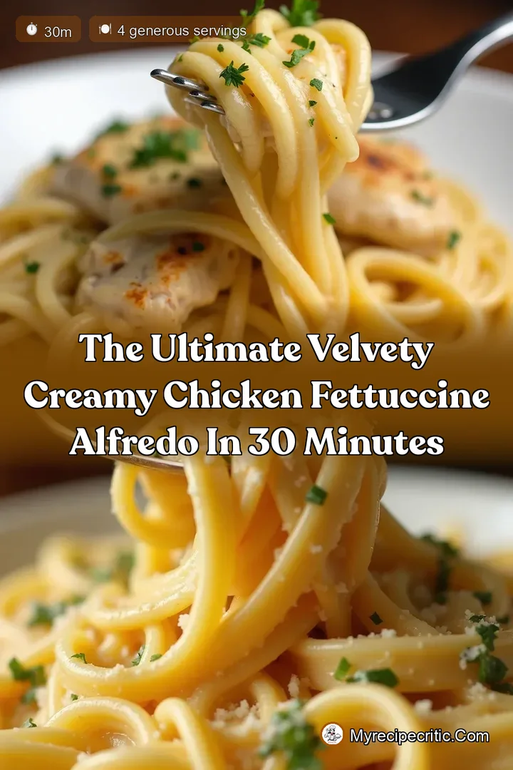 The Ultimate Velvety Creamy Chicken Fettuccine Alfredo in 30 Minutes