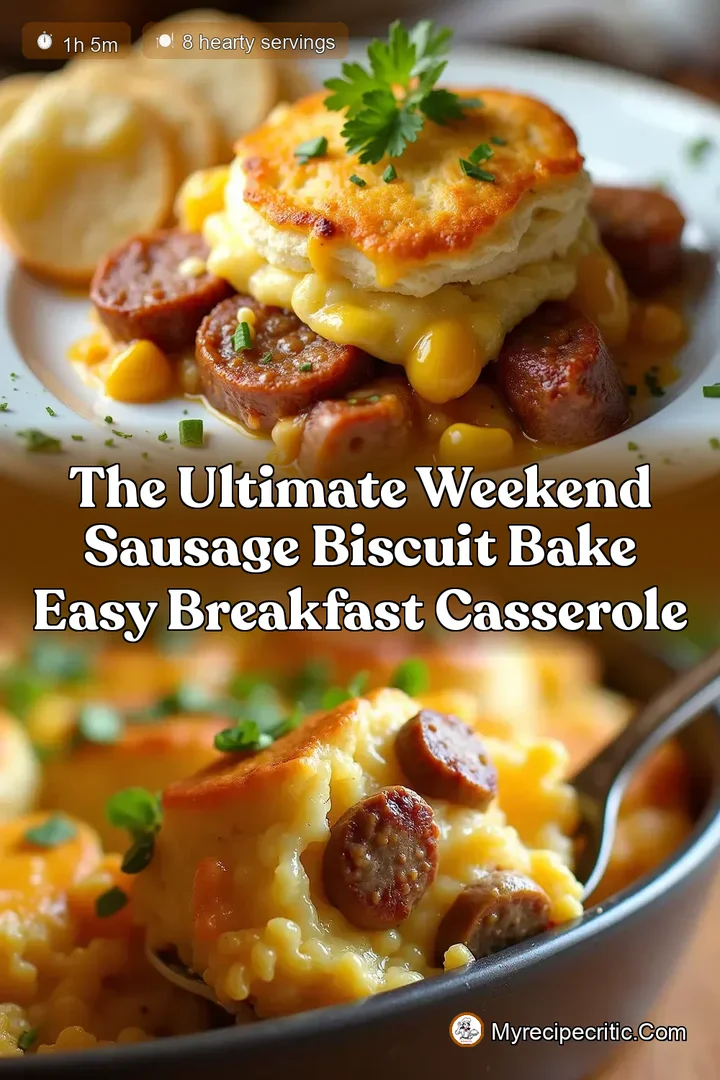 The Ultimate Weekend Sausage Biscuit Bake Easy Breakfast Casserole