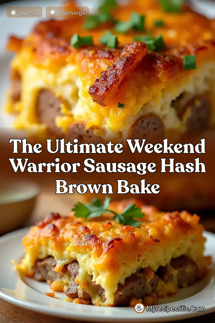 The Ultimate Weekend Warrior Sausage Hash Brown Bake