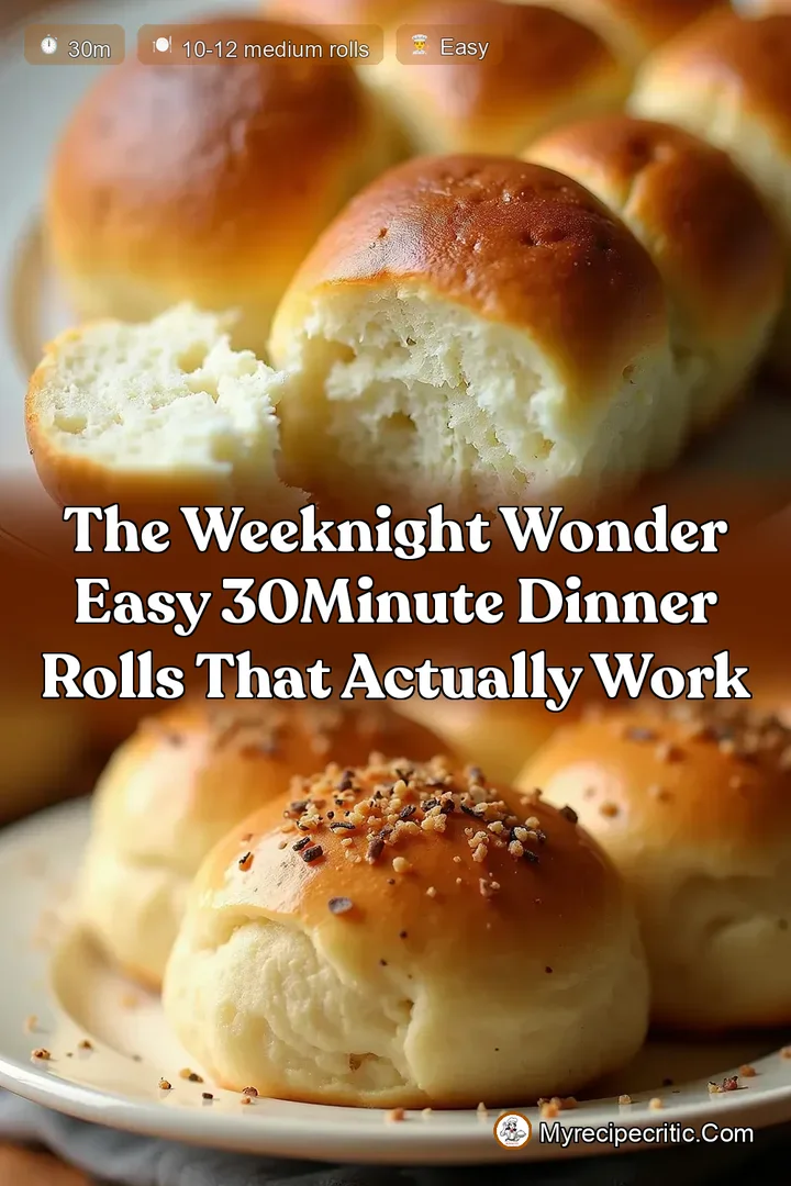 The Weeknight Wonder Easy 30Minute Dinner Rolls That Actually Work
