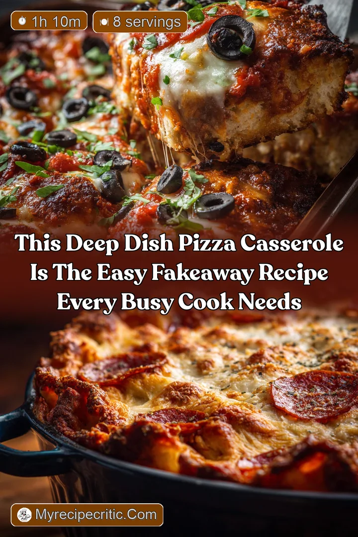 This Deep Dish Pizza Casserole is the Easy Fakeaway Recipe Every Busy Cook Needs