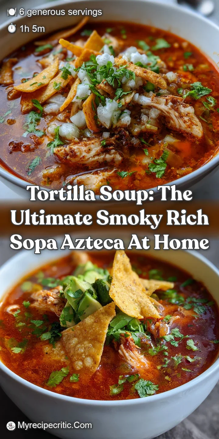 Tortilla Soup: The Ultimate Smoky Rich Sopa Azteca At Home
