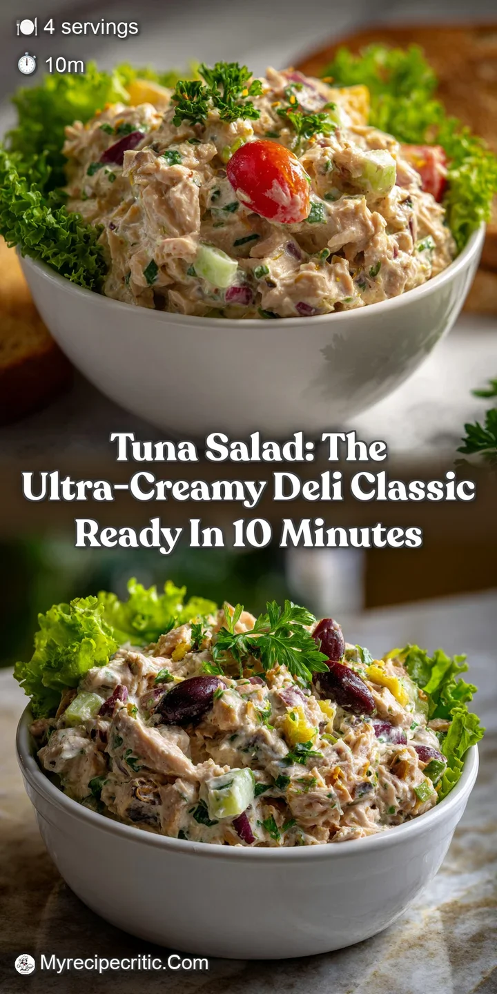 Tuna Salad: The Ultra-Creamy Deli Classic Ready in 10 Minutes