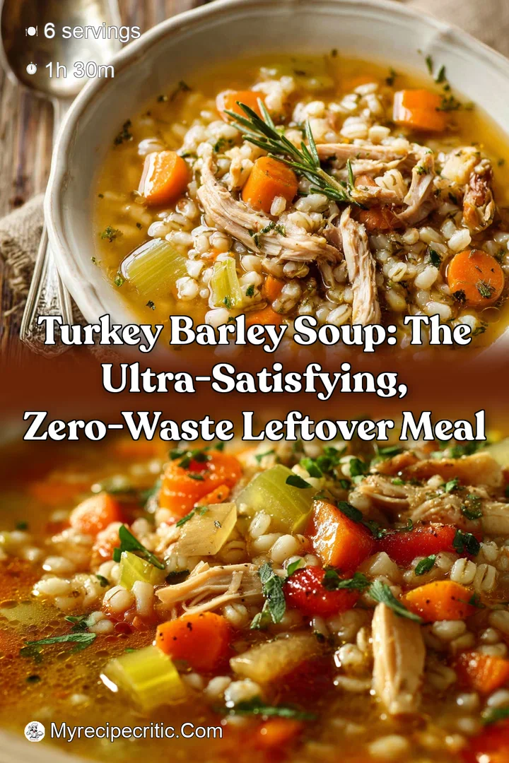 Turkey Barley Soup: The Ultra-Satisfying Zero-Waste Leftover Meal