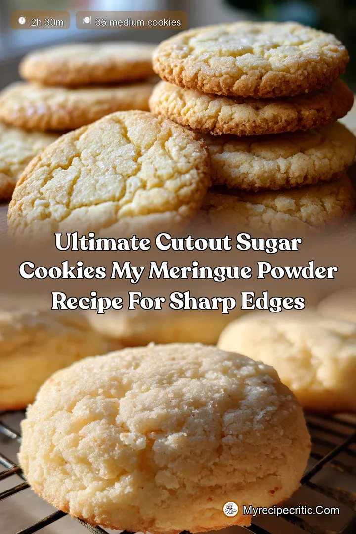Ultimate Cutout Sugar Cookies My Meringue Powder Recipe for Sharp Edges