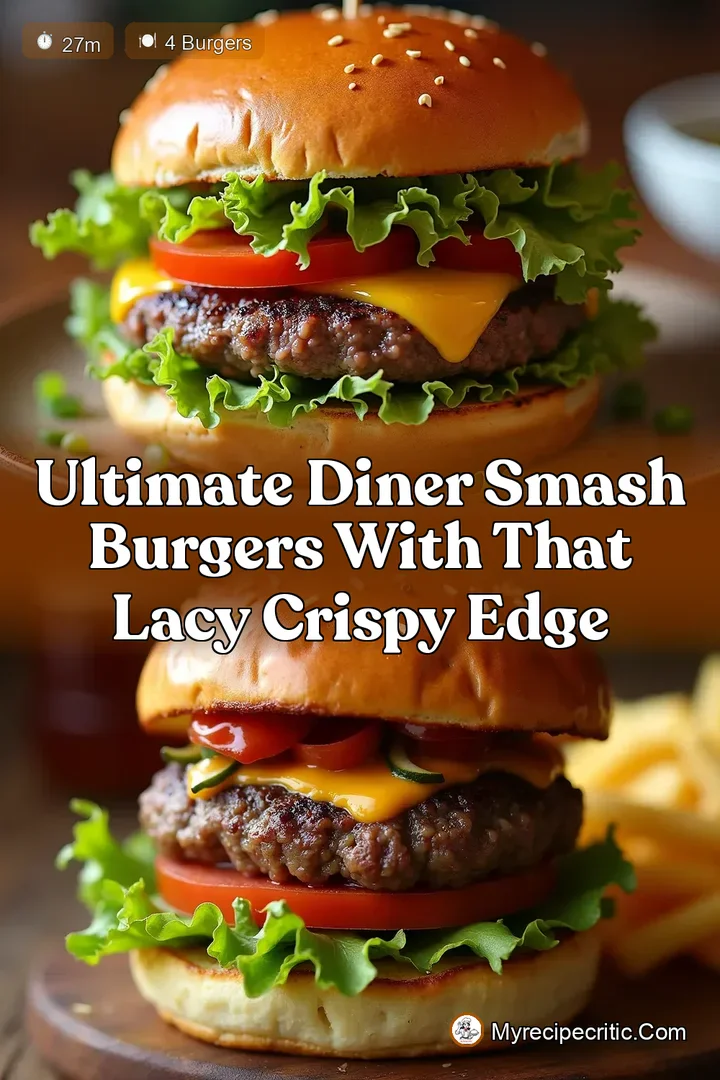 Ultimate Diner Smash Burgers with That Lacy Crispy Edge