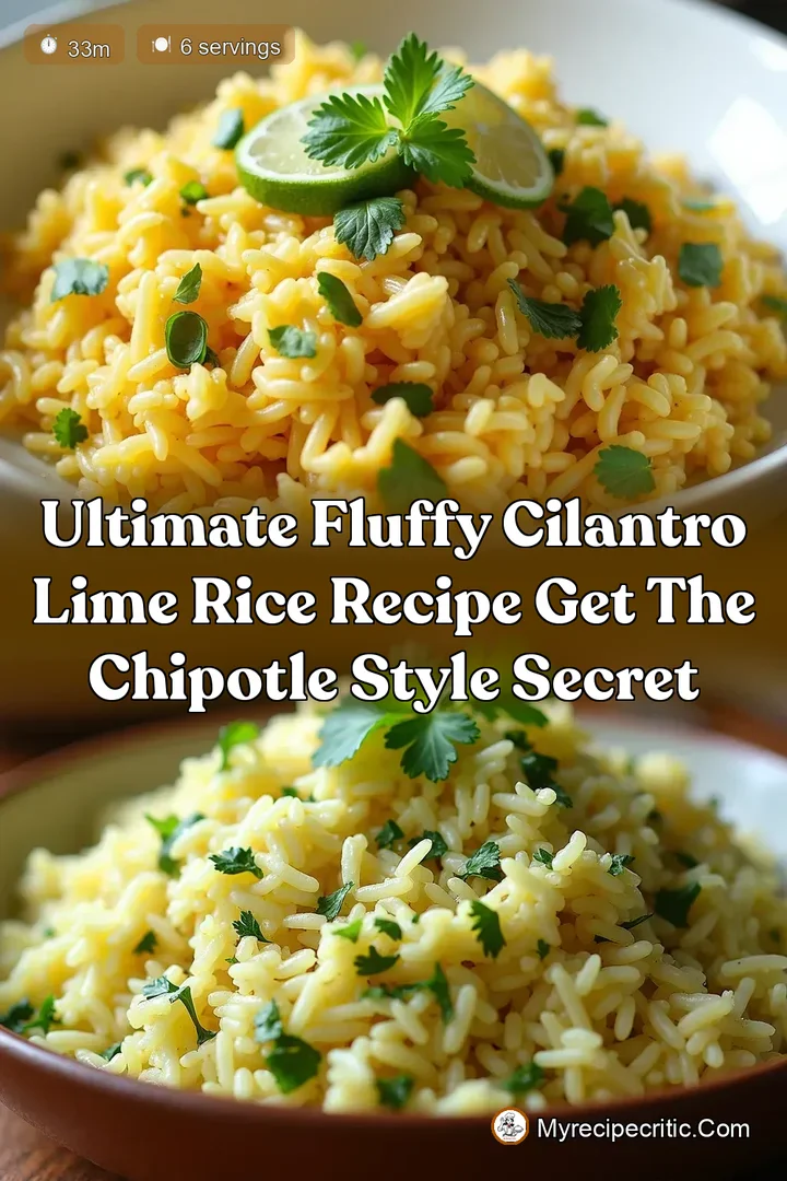 Ultimate Fluffy Cilantro Lime Rice Recipe Get the Chipotle Style Secret