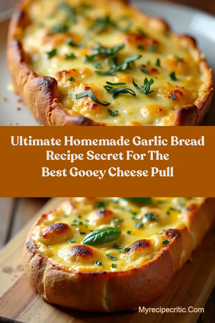 Ultimate Homemade Garlic Bread Recipe Secret for the Best Gooey Cheese Pull
