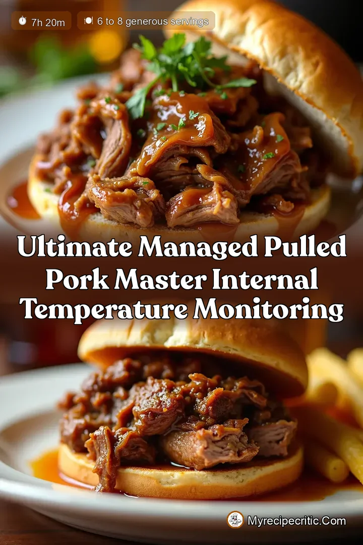 Ultimate Managed Pulled Pork Master Internal Temperature Monitoring