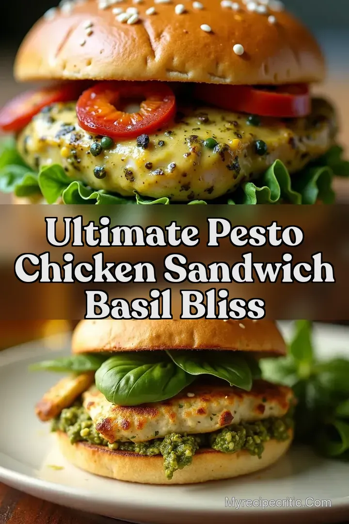 Ultimate Pesto Chicken Sandwich Basil Bliss