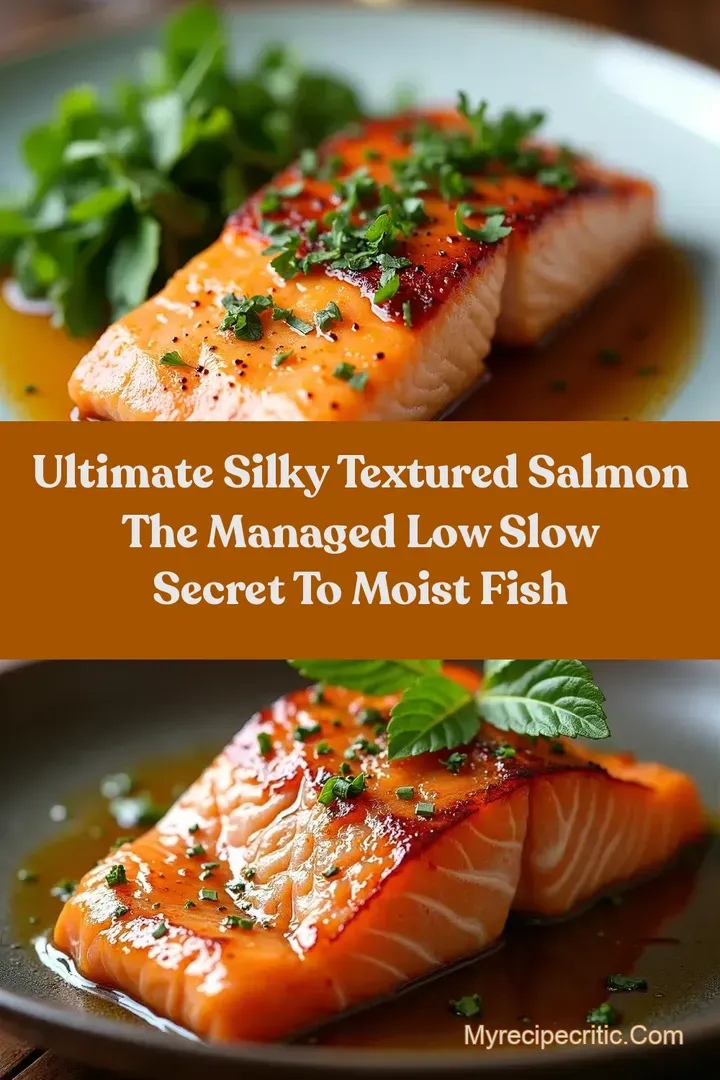 Ultimate Silky Textured Salmon The Managed Low Slow Secret to Moist Fish