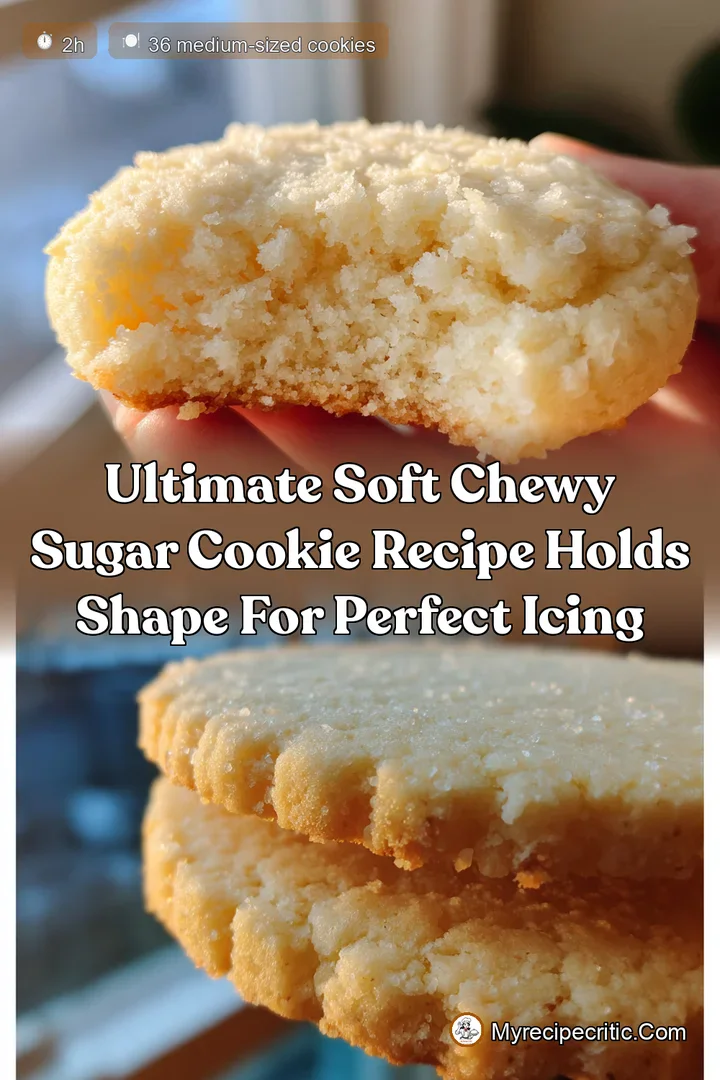 Ultimate Soft Chewy Sugar Cookie Recipe Holds Shape for Perfect Icing