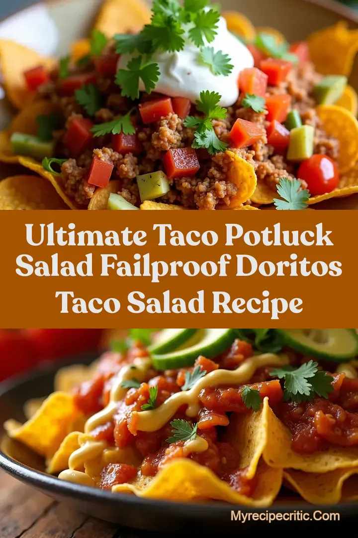 Ultimate Taco Potluck Salad FailProof Doritos Taco Salad Recipe