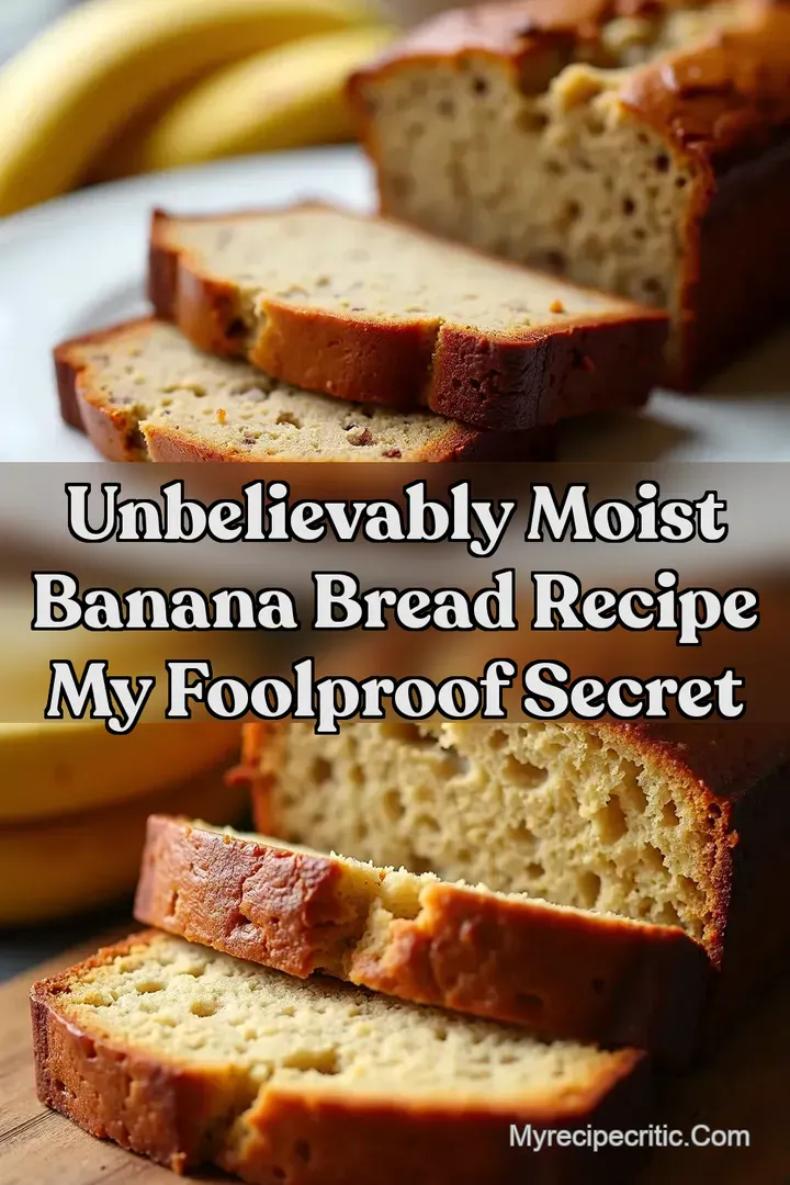Unbelievably Moist Banana Bread Recipe My Foolproof Secret
