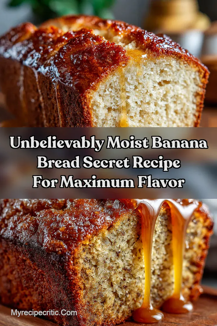 Unbelievably Moist Banana Bread Secret Recipe for Maximum Flavor