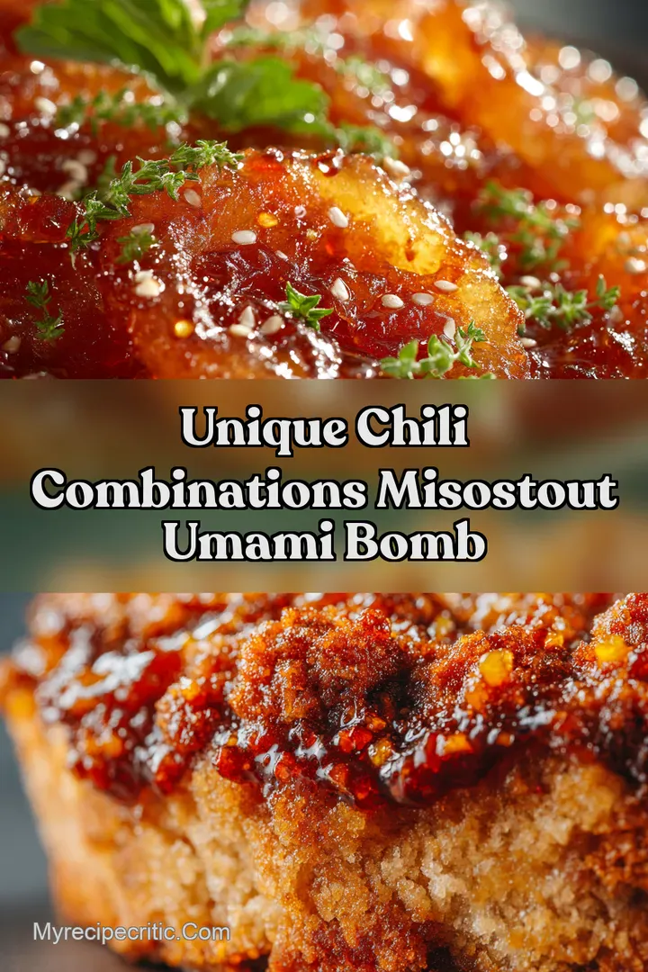 Unique Chili Combinations MisoStout Umami Bomb