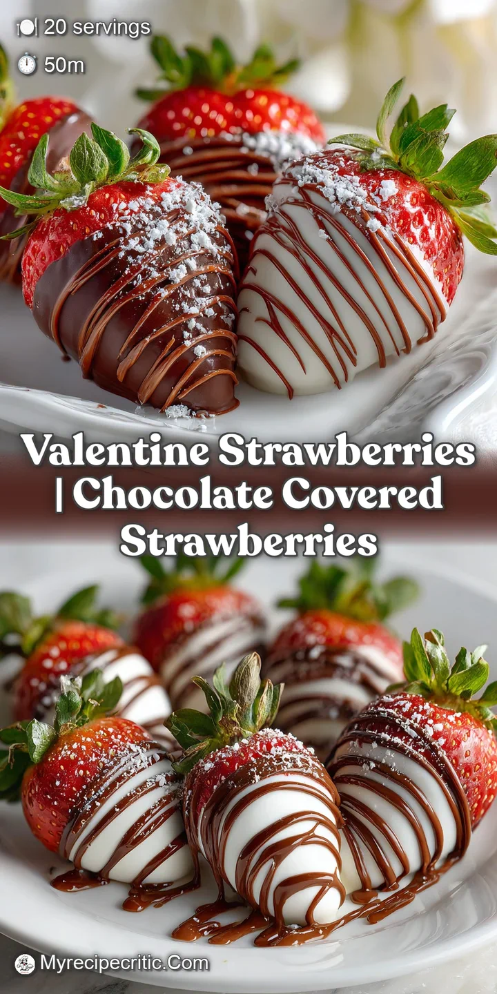 Close-up of a dark chocolate-covered strawberry with a fractured shell, showcasing the glossy chocolate and the glistening...