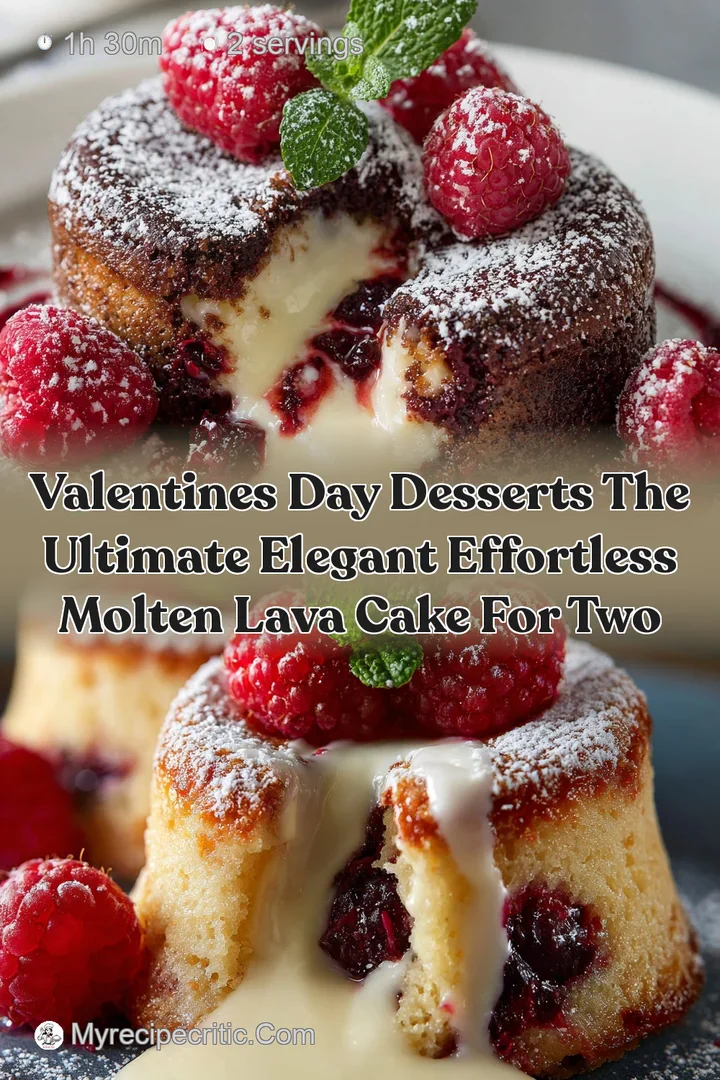 Valentines Day Desserts The Ultimate Elegant Effortless Molten Lava Cake for Two