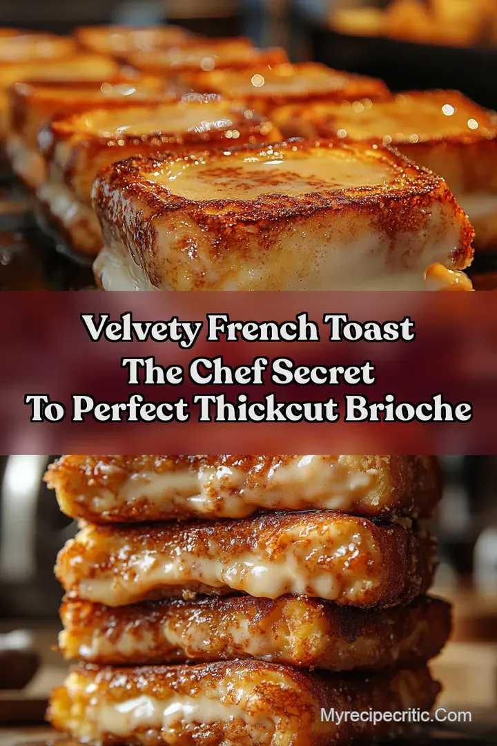 Velvety French Toast The Chef Secret to Perfect ThickCut Brioche