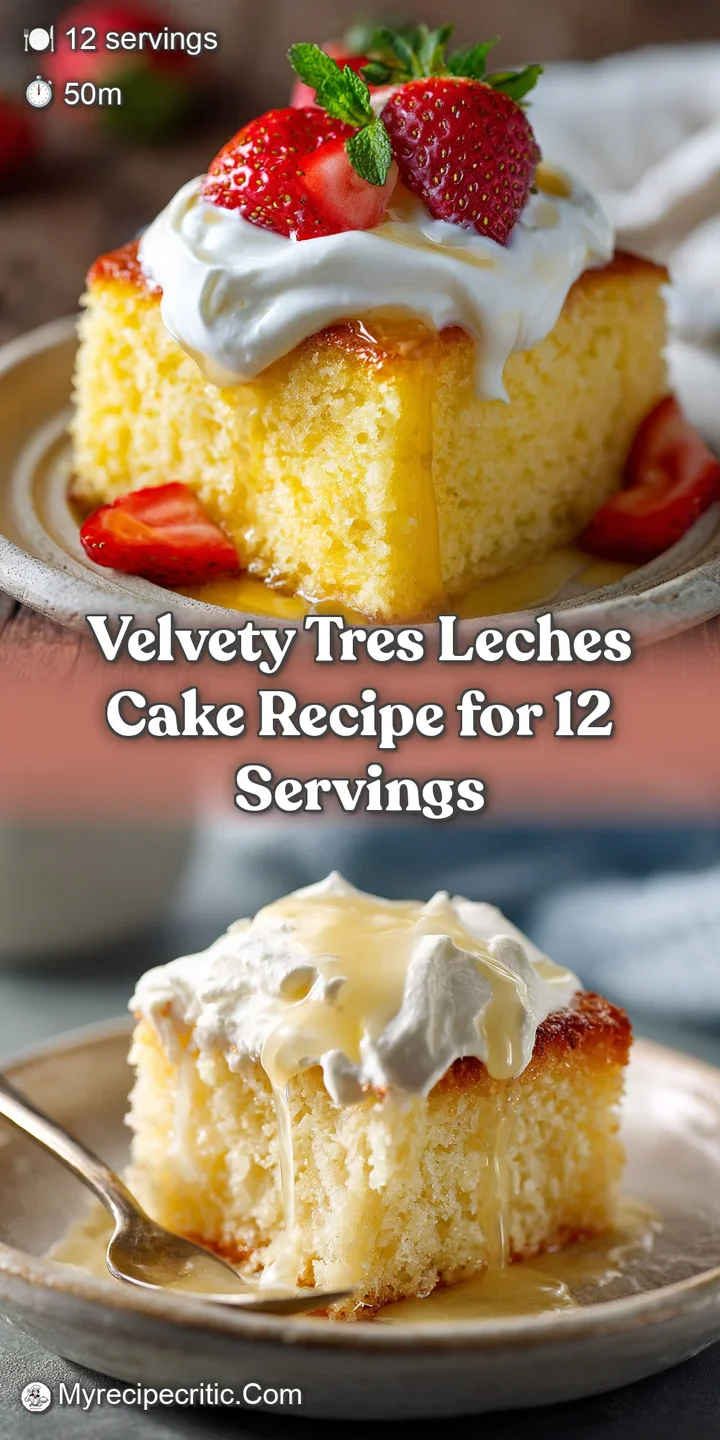 Close-up of Tres Leches cake: creamy, milky surface glistening. Soft sponge and torched meringue peaks. Tempting and decad...