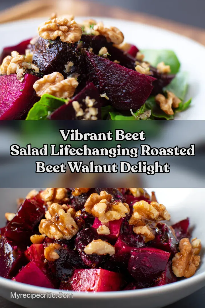 Vibrant Beet Salad LifeChanging Roasted Beet Walnut Delight
