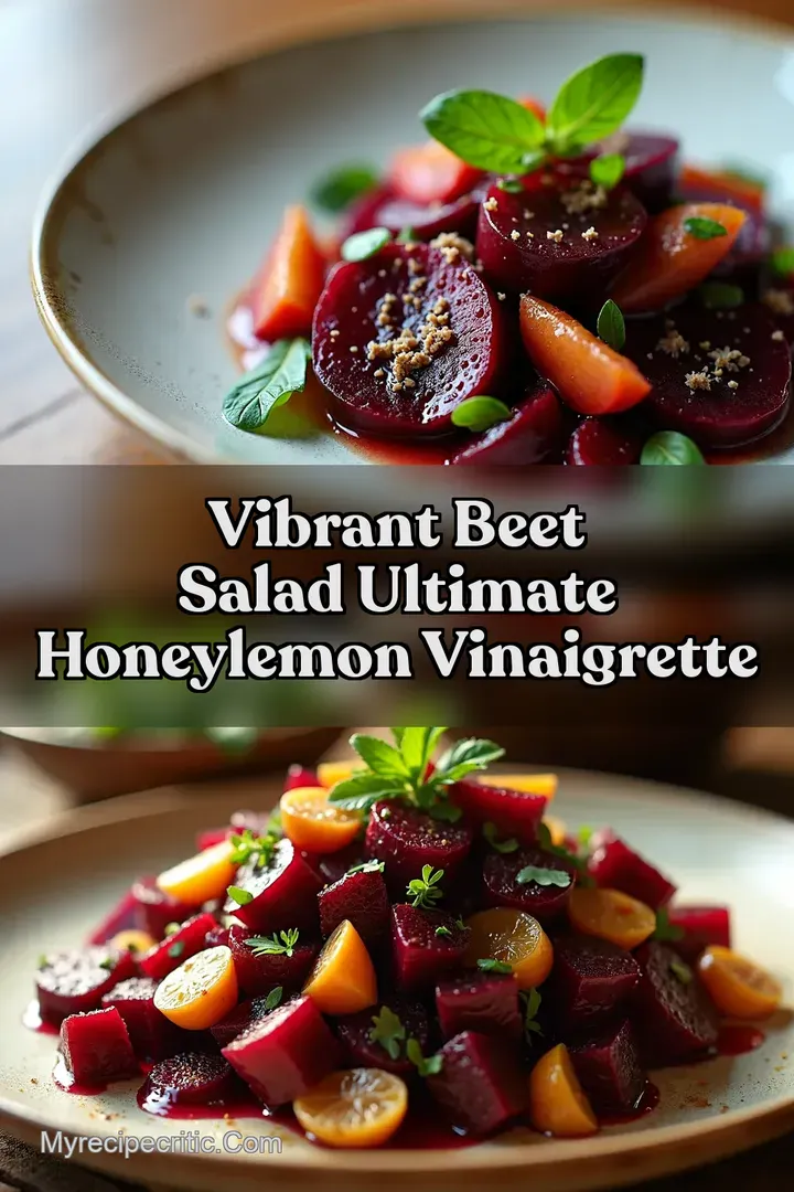 Vibrant Beet Salad Ultimate HoneyLemon Vinaigrette