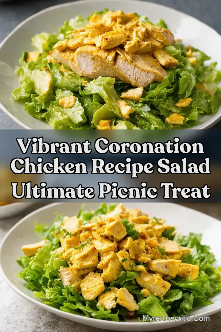 Vibrant Coronation Chicken recipe salad Ultimate Picnic Treat